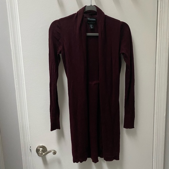 Cynthia Rowley Tie Back Wool Cardigan - Picture 3 of 10